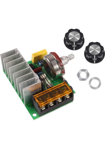 Adet 4000W Ac 220V Scr Voltaj Regülatörü Motor Hız Kontrol Cihazı Dimmerler Sigorta ile Karartma Hızı (Yurt Dışından)