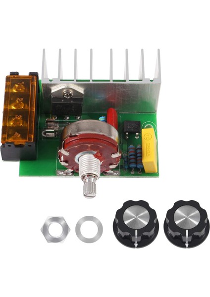 Adet 4000W Ac 220V Scr Voltaj Regülatörü Motor Hız Kontrol Cihazı Dimmerler Sigorta ile Karartma Hızı (Yurt Dışından)