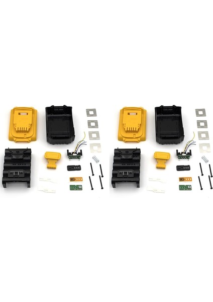 2x DCB200 Li-Ion Plastik Kasa Şarj Koruma Devre Kartı Kabuk Için Dewalt 18V 20V DCB183 (Yurt Dışından)