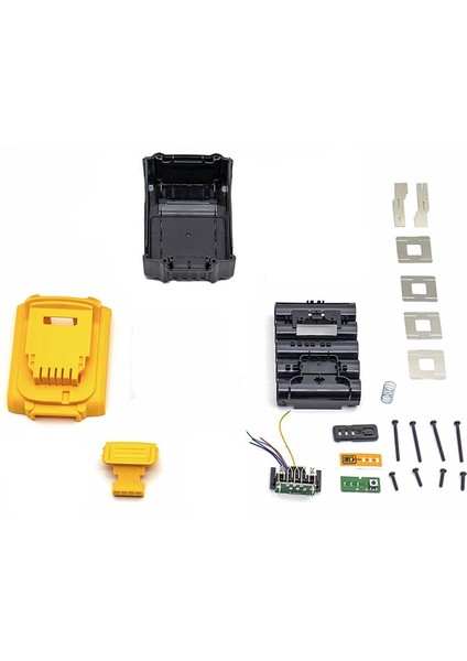 2x DCB200 Li-Ion Plastik Kasa Şarj Koruma Devre Kartı Kabuk Için Dewalt 18V 20V DCB183 (Yurt Dışından)