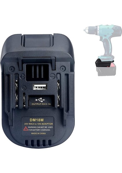 Dewa 20V Için Milwauke M18 Için DM18M Dönüştürücü Adaptör Makita 18V BL1830 BL1850'YE Dönüştürün (Yurt Dışından)