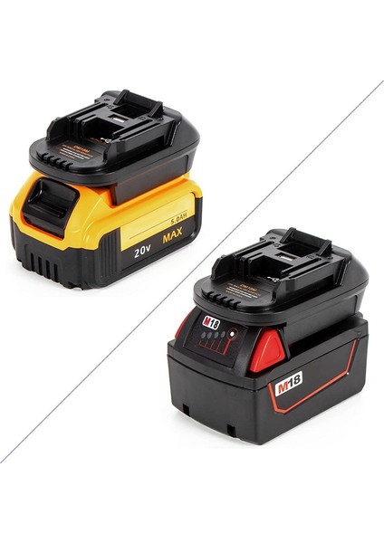Dewa 20V Için Milwauke M18 Için DM18M Dönüştürücü Adaptör Makita 18V BL1830 BL1850'YE Dönüştürün (Yurt Dışından)