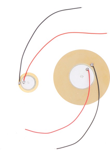 20 Adet Piezo Elemanları Sensör Tetik Davul Disk Tel Bakır Piezoelektrik Buzzer Karşılaşması (Yurt Dışından)
