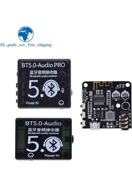 Mini Bluetooth 5.0 Dekoder Kurulu Ses Alıcısı Bt5.0 Pro Mp3 Kayıpsız Çalar Kablosuz Stereo Müzik Amplifikatör Modülü ile Kılıf (Yurt Dışından)