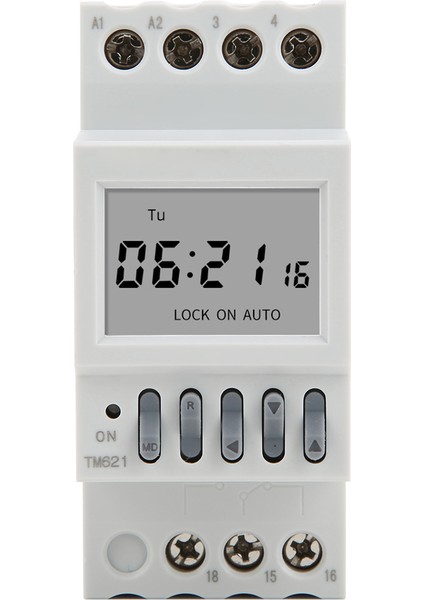 AC220V TM621 Dijital Zaman Anahtarı Röle Güç Zamanlayıcı Din Ray (Yurt Dışından) modelleri