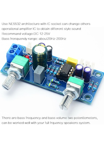 Düşük Geçişli Filtre Bas Subwoofer Ön-Amp Amplifikatör Kurulu Çift Güç NE5532 Düşük Geçişli Filtre Bas Preamplifikatör Dıy Kiti (Yurt Dışından) indirimleri