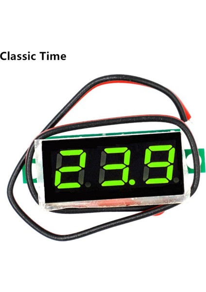 0.28 Inç 2.5V-40V Mini Dijital Voltmetre Gerilim Test Cihazı Metre LED Ekran Elektronik Parça Aksesuarları Dijital Voltmetre (Yurt Dışından)