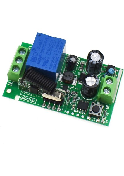 Ac 220V 10A 1 Kanal 433MHZ Kablosuz Rf Uzaktan Kumanda Alıcısı Akıllı Ev Için Röle Anahtarı (Yurt Dışından)