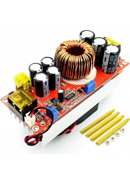 Dc-Dc 1500W 30A Gerilim Yükseltmeli Dönüştürücü Boost cc Cv Besleme Modülü Fanlı Sabit Akım Modülü 10-60V Ila 12-90V (Yurt Dışından)