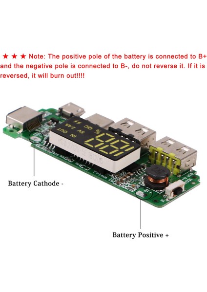 Adet 18650 Şarj Kartı Çift USB 5V 2.4A Mobil Güç Bankası Modülü Aşırı Şarj Aşırı Deşarj Kısa Devre Koruması ile 186 50 Lityum Pil Şarj Cihazı Kartı, Şarj Kartı (Yurt Dışından)