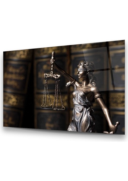 Themis Heykeli Yatay Cam Tablo modelleri