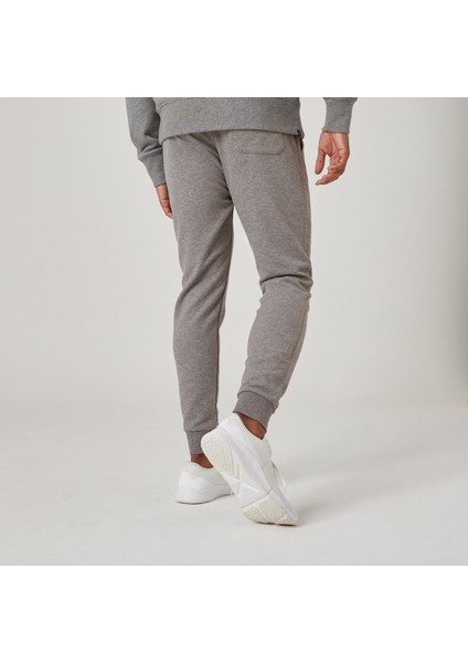 Domyos Erkek Gri Slim Eşofman Altı 500 - Fitness fiyatları