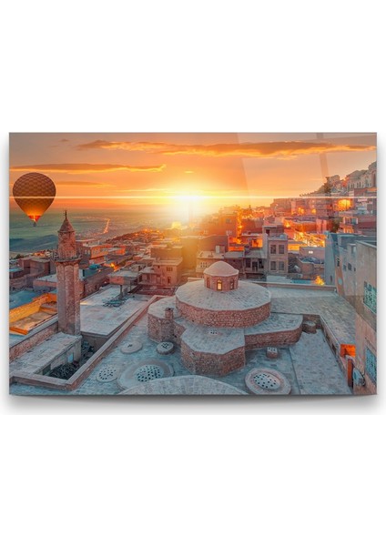 Mardin Evleri Yatay Cam Tablo fiyatları