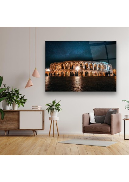 Verona Arena Italya Yatay Cam Tablo fırsatları