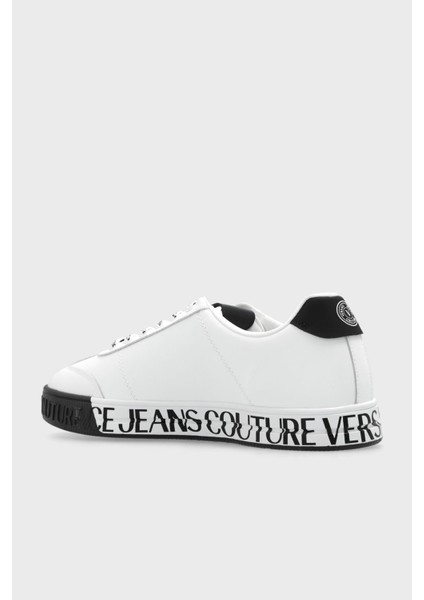 Versace Jeans Couture Deri Sneaker Ayakkabı Erkek Ayakkabı 76YA3SK6 ZPA56 003