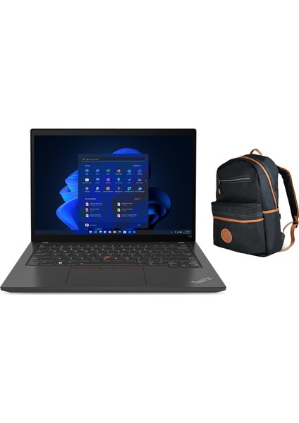 Thinkpad T14 Gen 3 Intel Core I7-1255U 32GB 1tb SSD 14" Wuxga Windows 11 Pro Taşınabilir Bilgisayar 21AH00CSTX 071 + Çanta