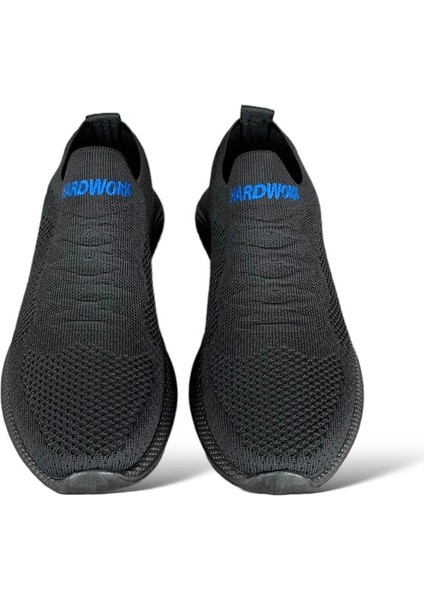 Kadın Triko Spor Ayakkabı SİYAH - MAVİ