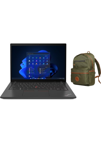 Thinkpad T14 Gen 3 Intel Core I7-1255U 32GB 4tb SSD 14" Wuxga Freedos Taşınabilir Bilgisayar 21AH00CSTX 067 + Çanta