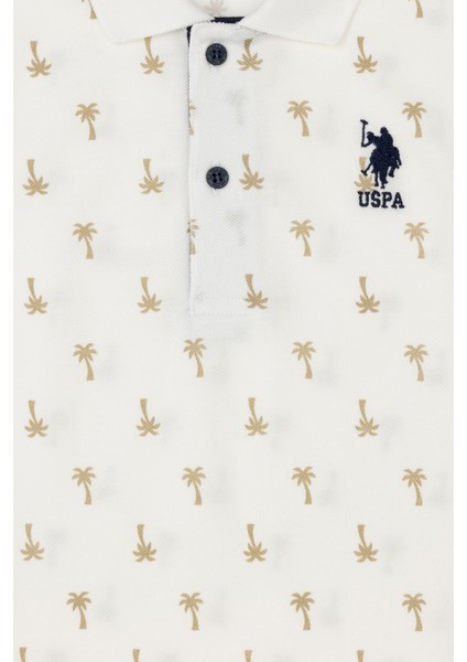 U.S. Polo Assn. Erkek Çocuk Ekru Tişört 50288073-VR019