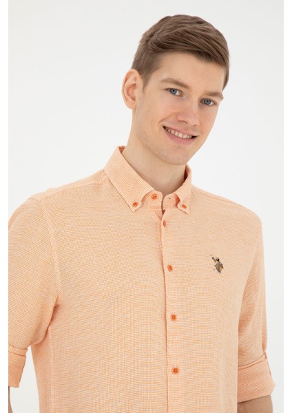 Erkek Kiremit Gömlek Desenli 50283423-VR031 fiyatları