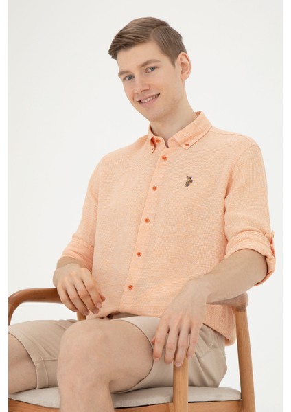 Erkek Kiremit Gömlek Desenli 50283423-VR031 modelleri