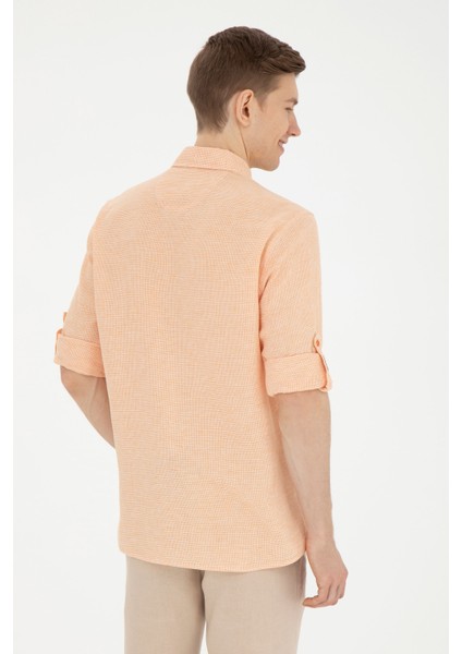 Erkek Kiremit Gömlek Desenli 50283423-VR031 indirimleri