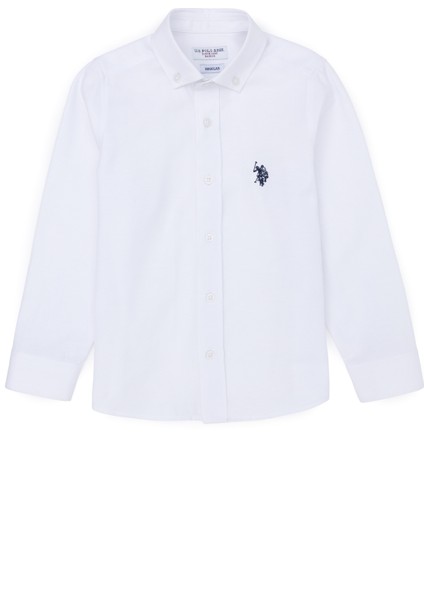 U.S. Polo Assn. Erkek Çocuk Beyaz Gömlek Basic 50288715-VR013