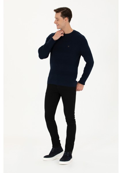 Erkek Lacivert Kazak /Triko 50271042-VR033 fırsatları