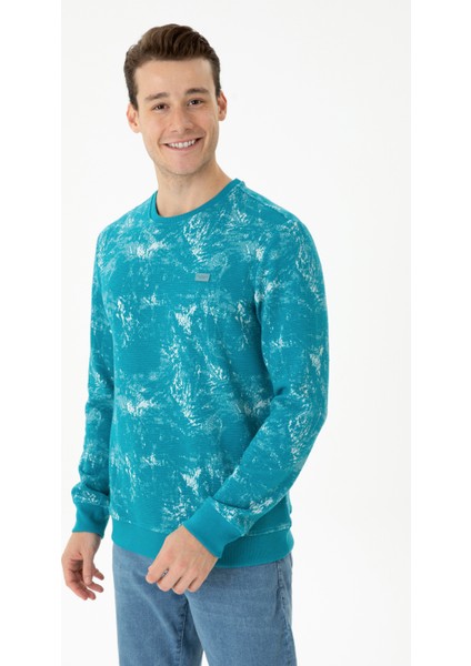 Erkek Petrol Sweatshirt 50270842-VR102