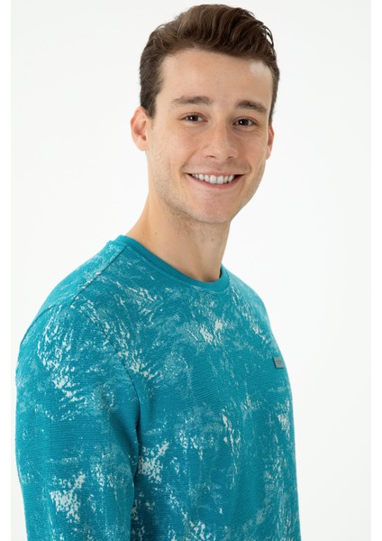 Erkek Petrol Sweatshirt 50270842-VR102 fiyatları