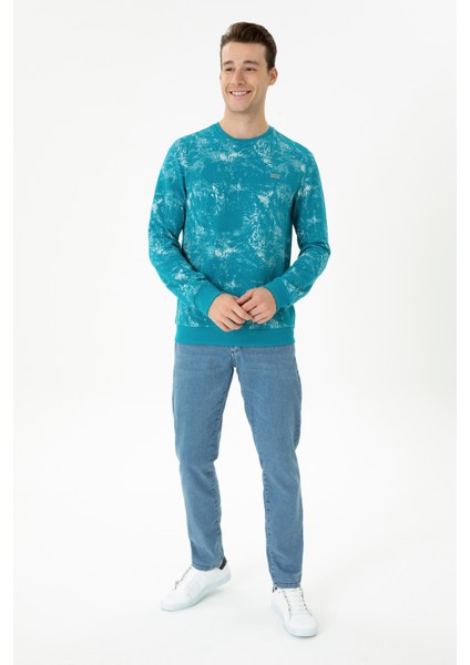 Erkek Petrol Sweatshirt 50270842-VR102 fırsatları