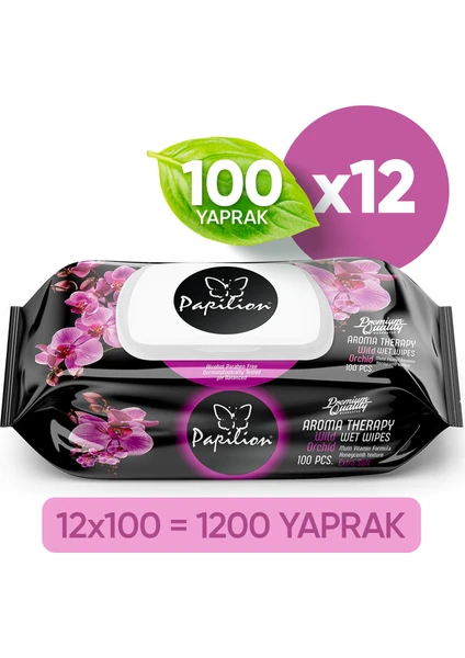 Premium Aroma Terapi Islak Havlu 100X12 - 1200 Yaprak