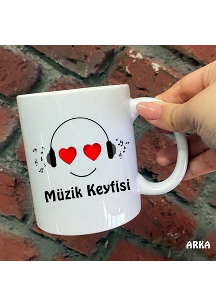 Size Özel Müzik Keyfisi Seramik Baskılı Kupa Bardaklar fiyatları