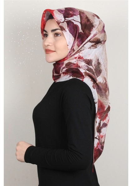Pamuklu Trend Eşarp 9916-9 Kahverengi