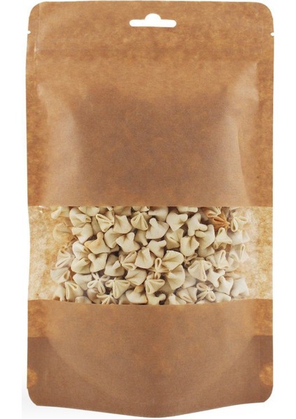 Kraft Orta Pencereli̇ Ki̇li̇tli̇ Doypack 16X27+4,5 cm 500 gr 100 Adet