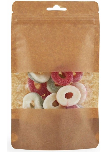 Kraft Orta Pencereli̇ Ki̇li̇tli̇ Doypack 13X22+4 cm 250 gr 1000 Adet
