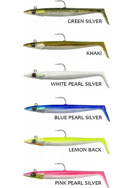 Sandeel V2 14CM 33GR 2+1 Silikon Yem