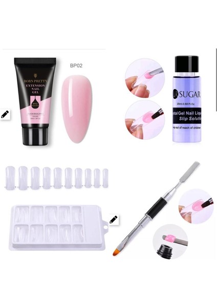 Poly Gel 4'lü Set