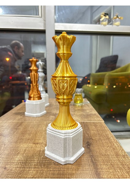Bursa3dfilament Satranç Figürlü Ödül Kupa Seti/Turnuva, Yarışma, Etkinlik Ödül Kupaları