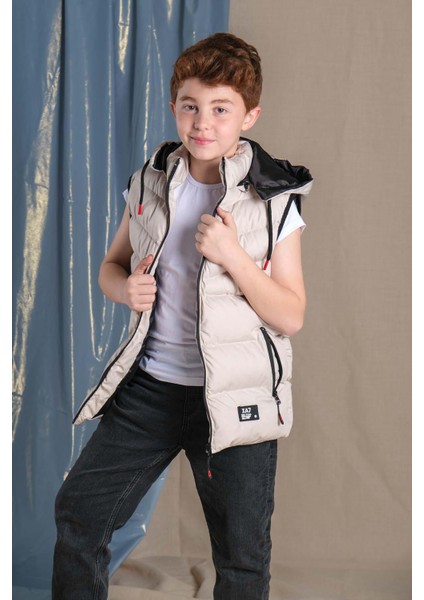 Erkek Çocuk Çıkarılabilir Kapüşonlu Şişme Yelek 2063Y fiyatları