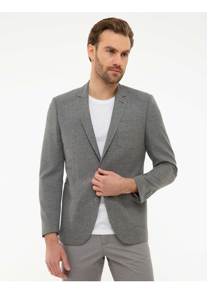 Erkek Gri Ex. Slim Fit Ceket 50220031-VR024