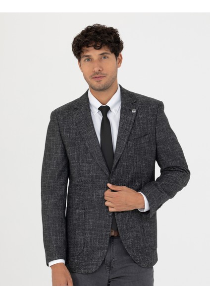 Erkek Füme Ekstra Slim Fit Yün Karışımlı Blazer Ceket 50273154-VR058 modelleri