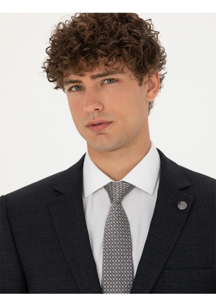 Erkek Lacivert Ex. Slim Fit Yün Karışımlı Takım Elbise 50273452-VR033 fiyatları