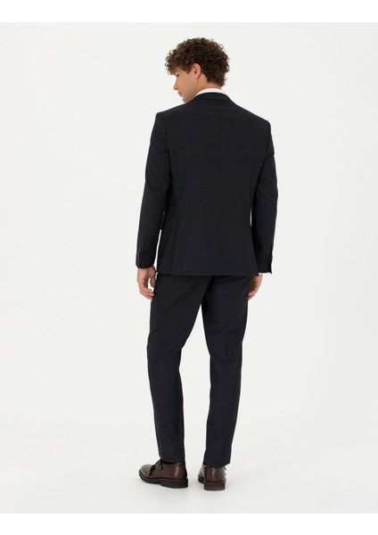 Erkek Lacivert Ex. Slim Fit Yün Karışımlı Takım Elbise 50273452-VR033 indirimleri