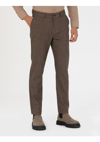 Erkek Vizon Slim Fit Kanvas Pantolon 50278460-VR052 fiyatları