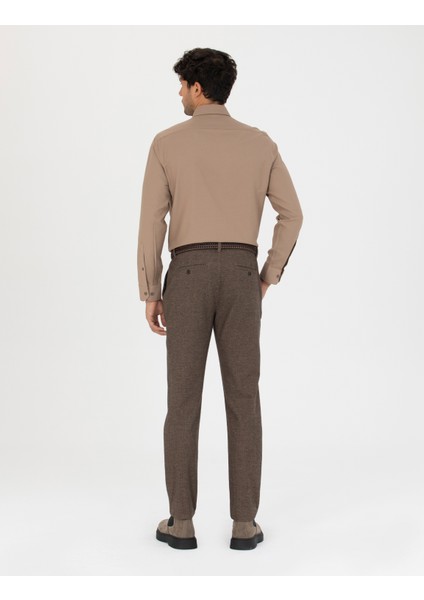 Erkek Vizon Slim Fit Kanvas Pantolon 50278460-VR052 fırsatları