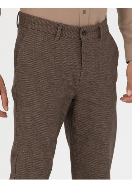 Erkek Vizon Slim Fit Kanvas Pantolon 50278460-VR052 indirimleri