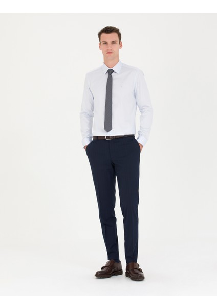 Erkek Açık Mavi Slim Fit Uzun Kollu Basic Gömlek 50277147-VR003