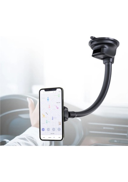 Aqua 70 Derece Isıya Dayanıklı Telefon Tutucu Vantuzlu Miknatisli ST-202 Siyah indirimleri