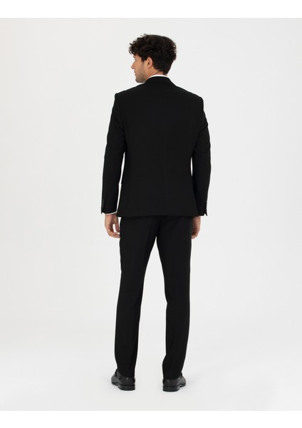 Erkek Siyah Slim Fit Takım Elbise 50278453-VR046 indirimleri